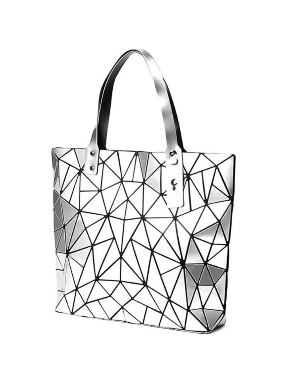 Women Holographic Laser Envelope Clutch Shoulder Bag Tote